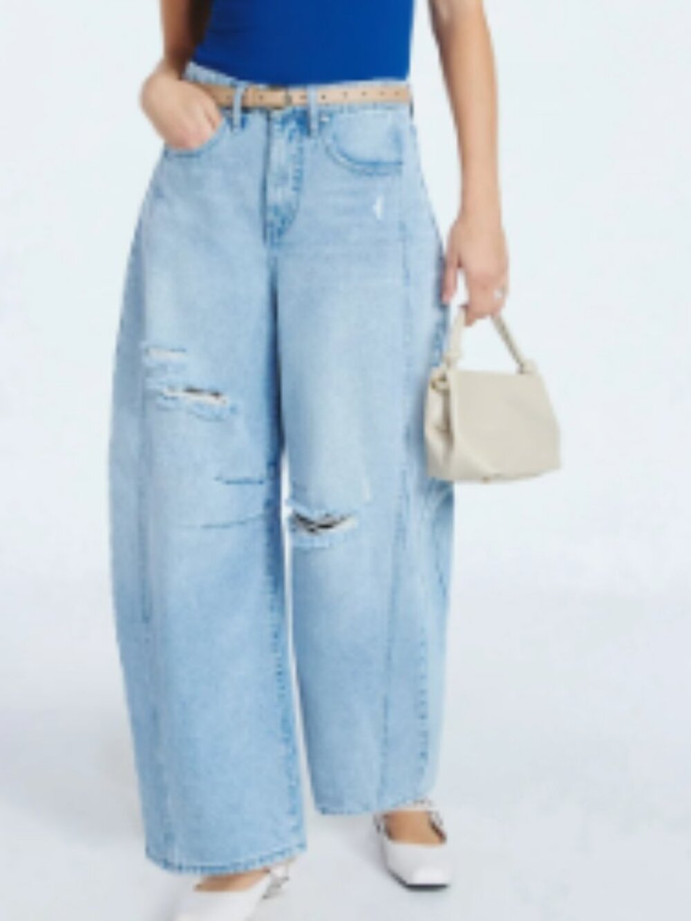 Scoop Barrel Seamed Distressed Jeans Size 16 - Picture 15 of 15